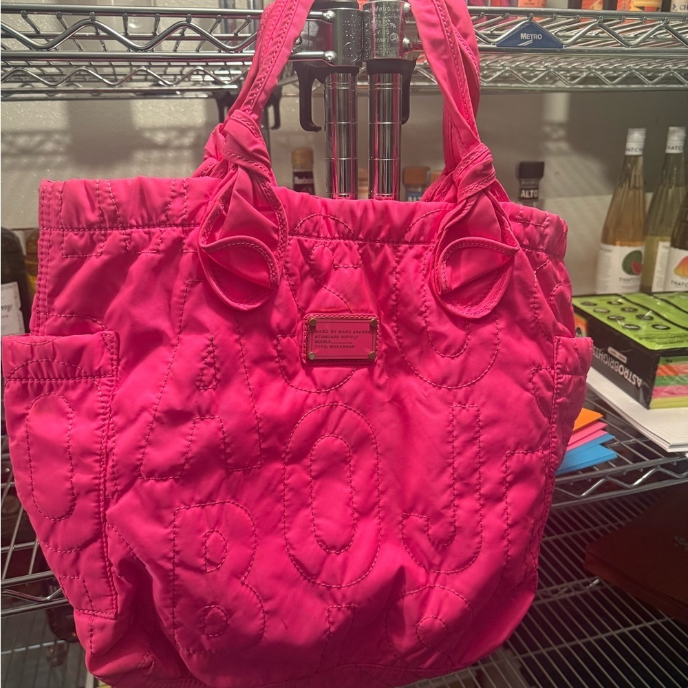 Mark Jacobs hot Pink iconic Tote Bag like new condition
